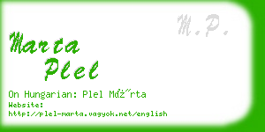 marta plel business card